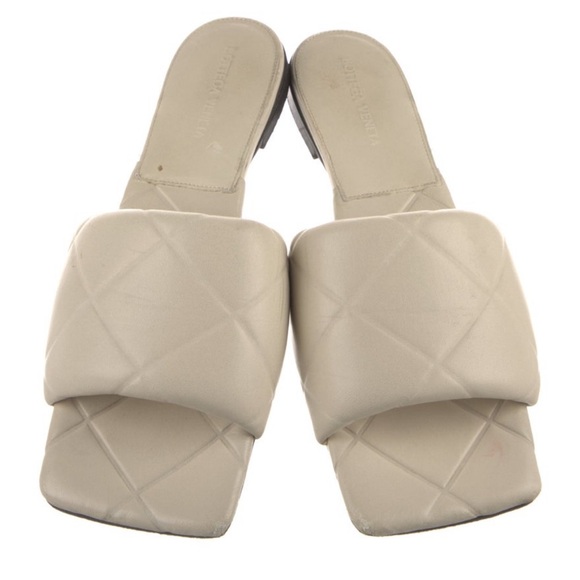 Bottega Veneta Quilted Leather Sandals - Picture 3 of 7